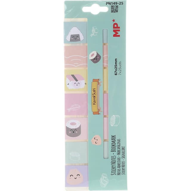کاغذ علامت گذار ام پی طرح kawai Sushi کد Pn149-25 بسته 175 عددی product image