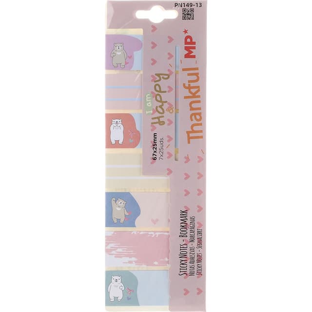 کاغذ علامت گذار ام پی طرح I am happy کد Pn149-13 بسته 175 عددی product image
