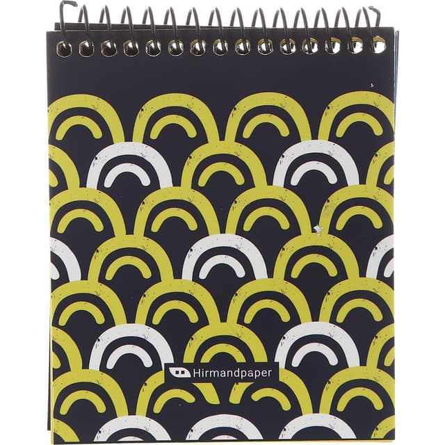 دفترچه یادداشت سیمی 60 برگ هیرمندپیپر طرح پولک کد 0723 product image