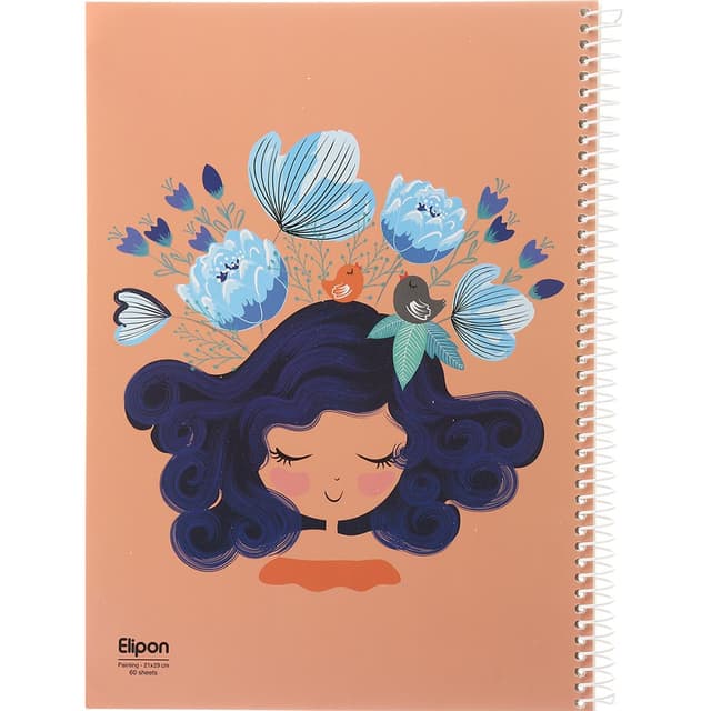 دفتر نقاشی سیمی 60 برگ الیپون طرح Happy Mind کد 2561467 product image