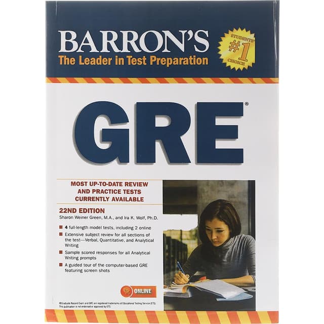 Barron's GRE 22nd Edition product image