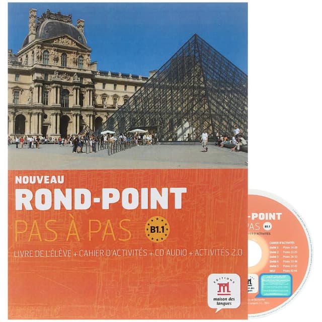 Noveau Rond Point Pas a Pas B1.1 Livre de L'eleve + Cahier d'activites product image