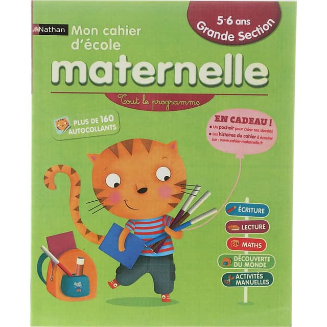 Mon Cahier d'ecole maternelle 5-6 ans product image