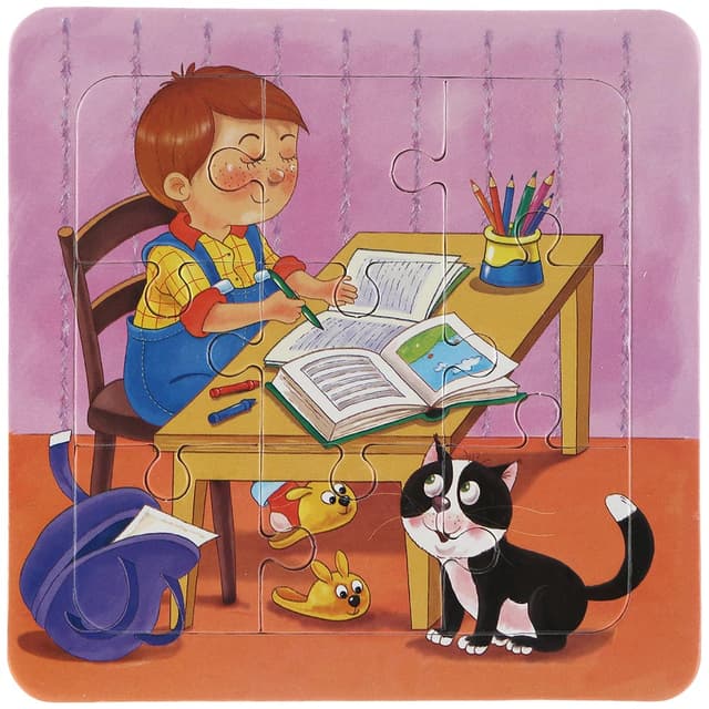 پازل 9 تکه آوای بامداد طرح Doing homework product image