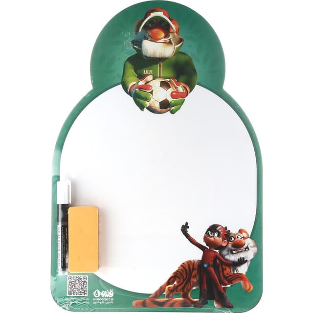تخته وایت برد قندون طرح بچه زرنگ و ببر سایز 28×43 product image
