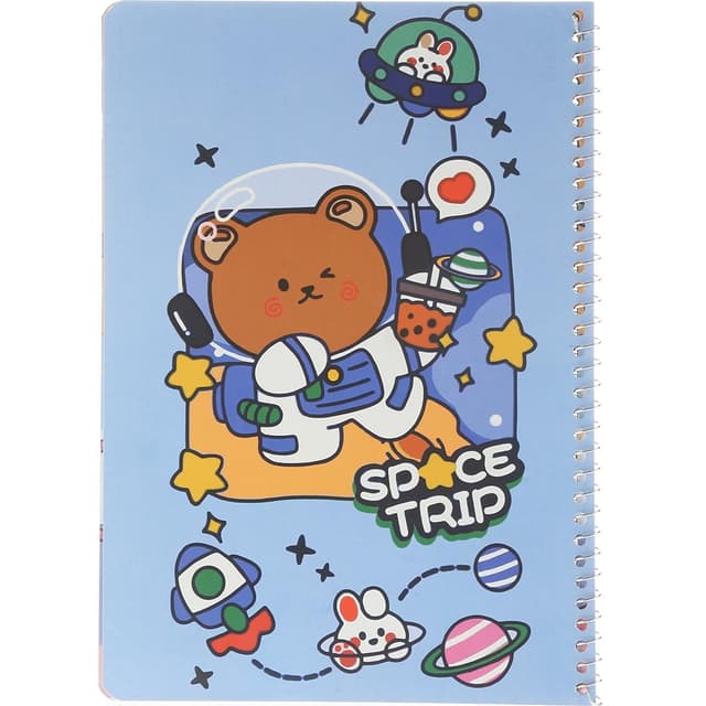 دفتر سیمی 50 برگ کریمی طرح Space Trip product image