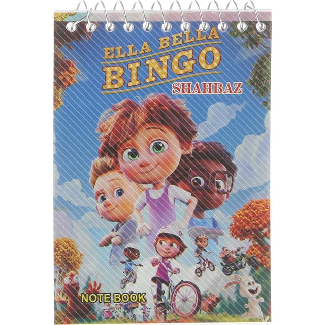 دفترچه یادداشت سیمی 60 برگ شهباز طرح Ella Bella Bingo product image