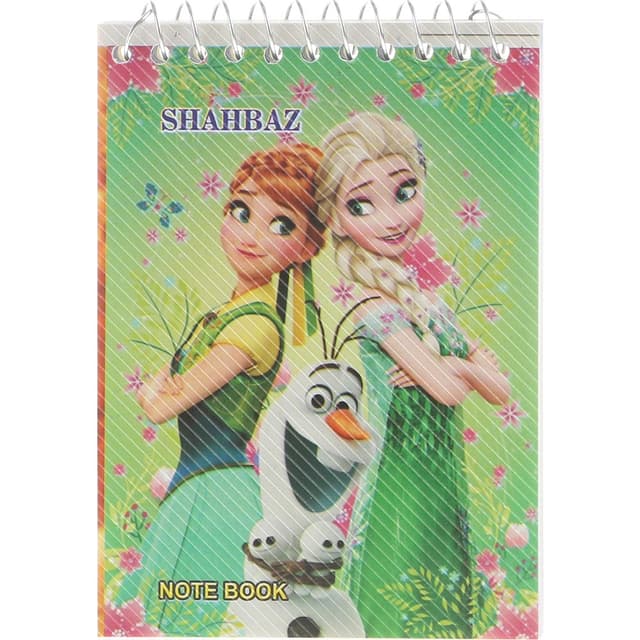 دفترچه یادداشت سیمی 60 برگ شهباز طرح Frozen product image