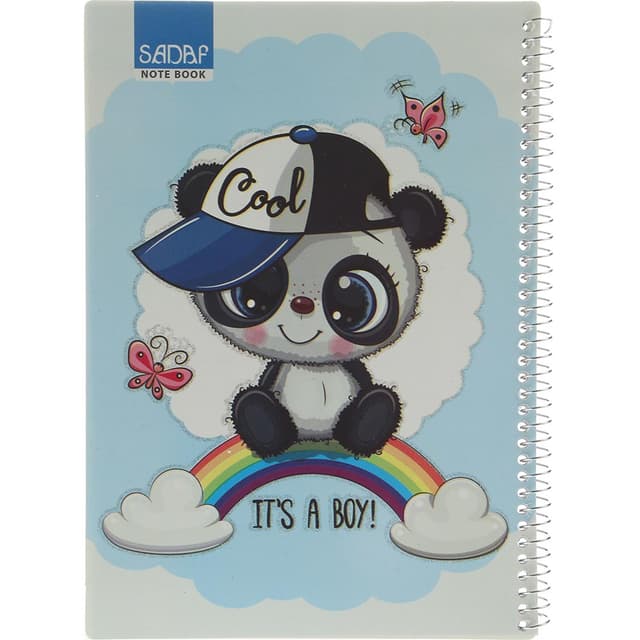 دفتر سیمی 50 برگ صدف طرح Cool Panda product image