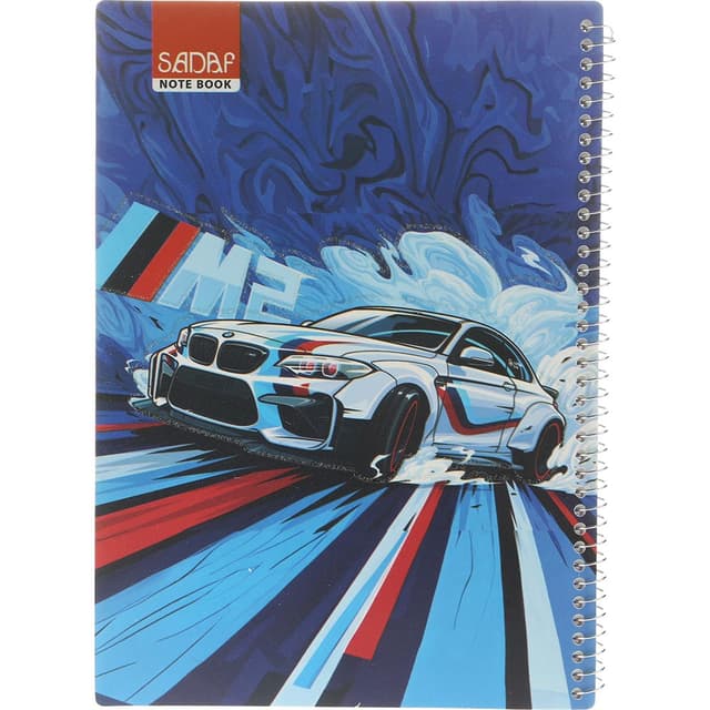دفتر شطرنجی 50 برگ صدف طرح Bmw M2 product image