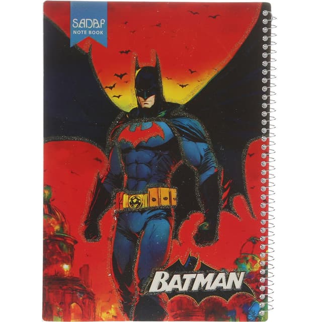 دفتر شطرنجی سیمی 50 برگ صدف طرح Batman product image