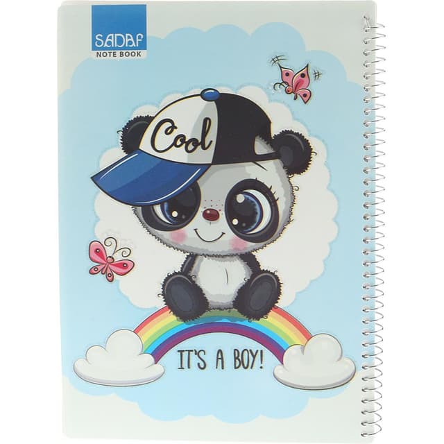 دفتر نقاشی سیمی 50 برگ صدف طرح Cool Panda product image