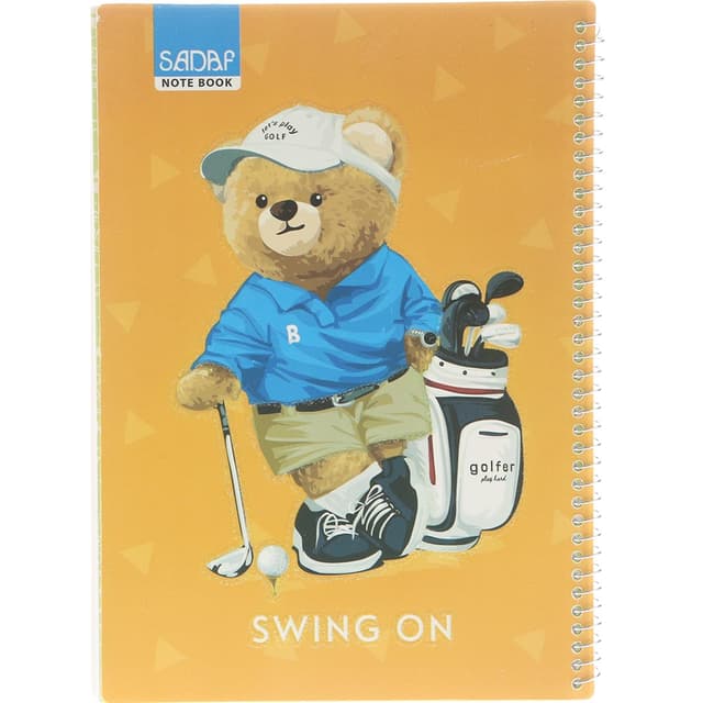 دفتر سیمی 80 برگ صدف طرح Swing On product image