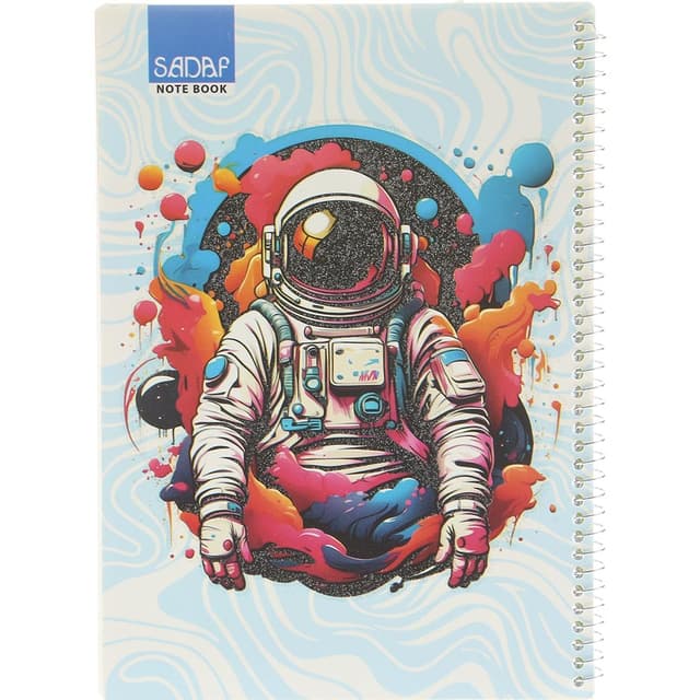 دفتر سیمی 80 برگ صدف طرح Astronaut product image