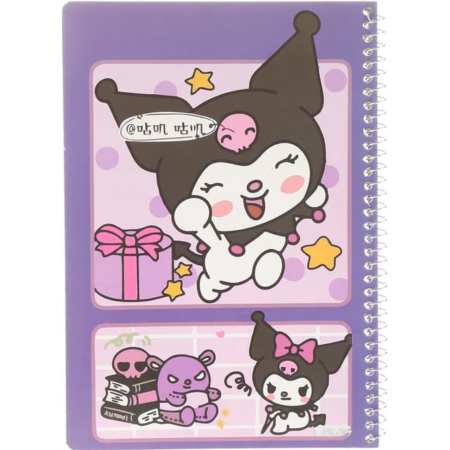 دفتر سیمی 40 برگ کریمی طرح Kuromi product image
