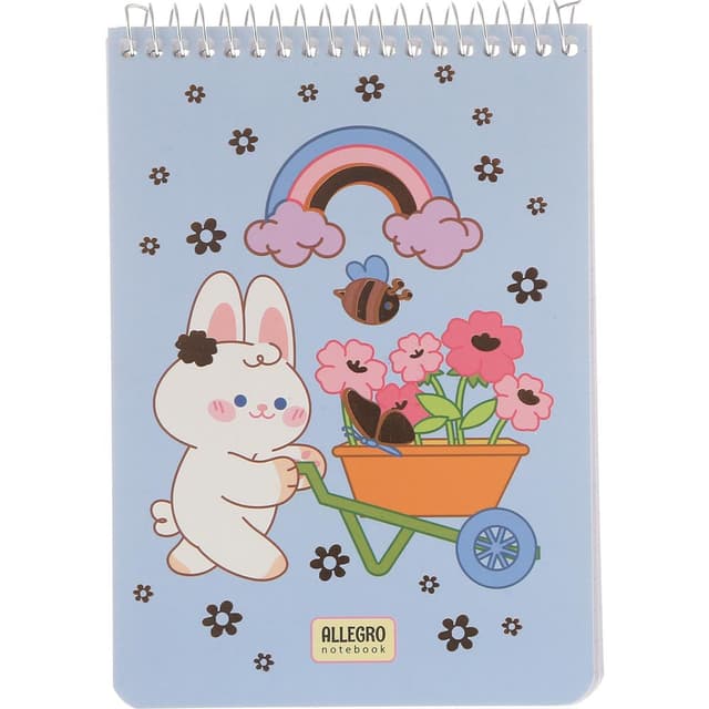 دفترچه یادداشت سیمی 80 برگ آلگرو طرح  Flowers product image