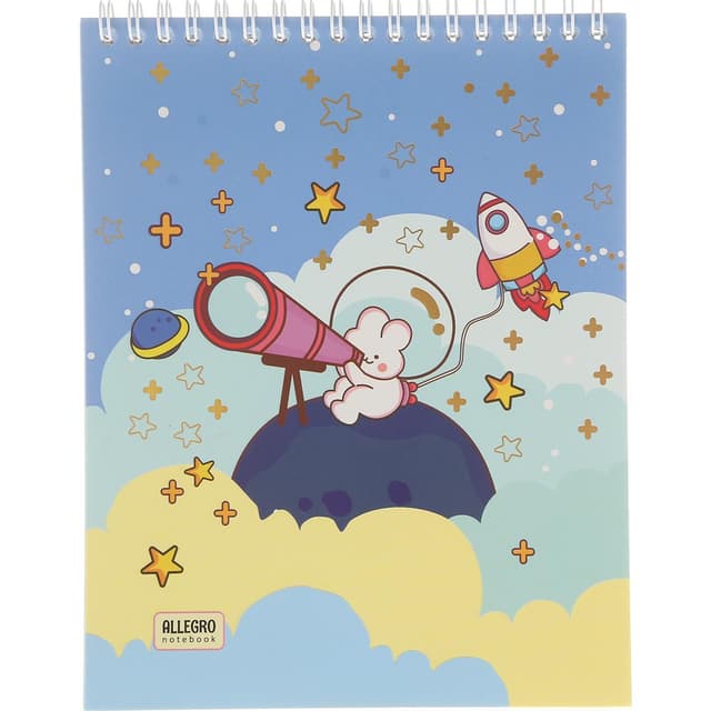 دفتر نقاشی سیمی 80 برگ آلگرو طرح Space کد 4763 product image