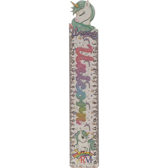 خط کش چوبی 15 سانتی متری آرم استار طرح Unicorn product image