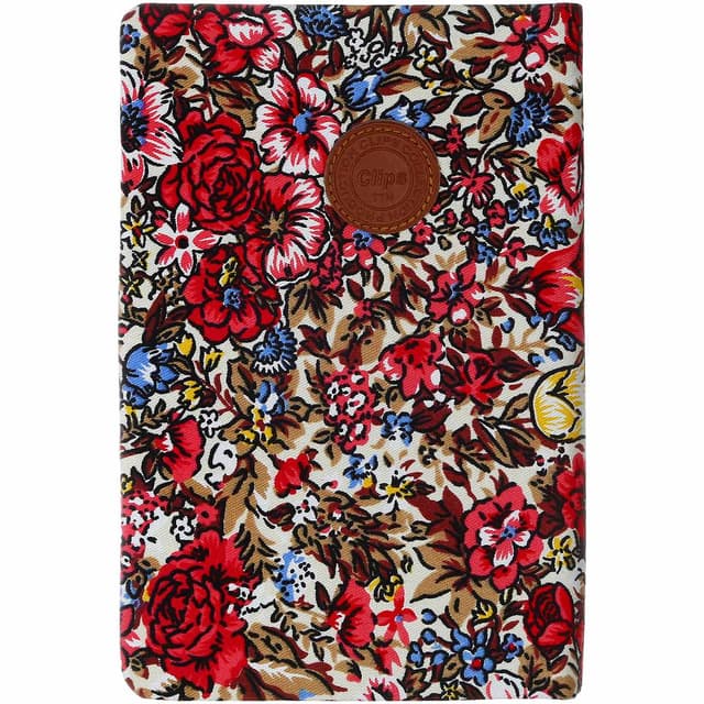 دفتر یادداشت 160 برگ کلیپس طرح گل آبرنگی کد 1091 جلد پارچه ای product image
