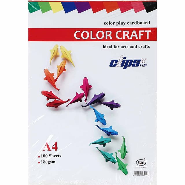 کاغذ رنگی کلیپس سایز A4 بسته 100 عددی product image
