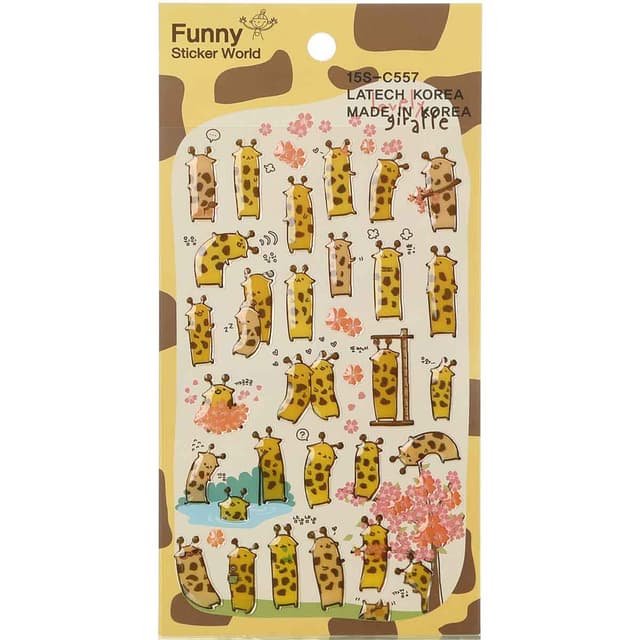 استیکر لاتک مدل Lovely Giraffe کد 15S-C557 product image