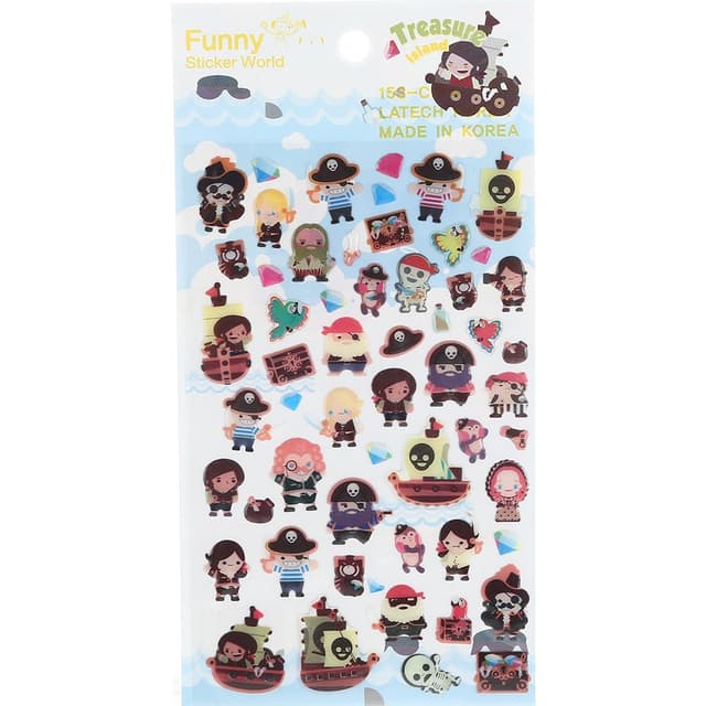 استیکر لاتک مدل Treasure Island کد 15S-C554 product image