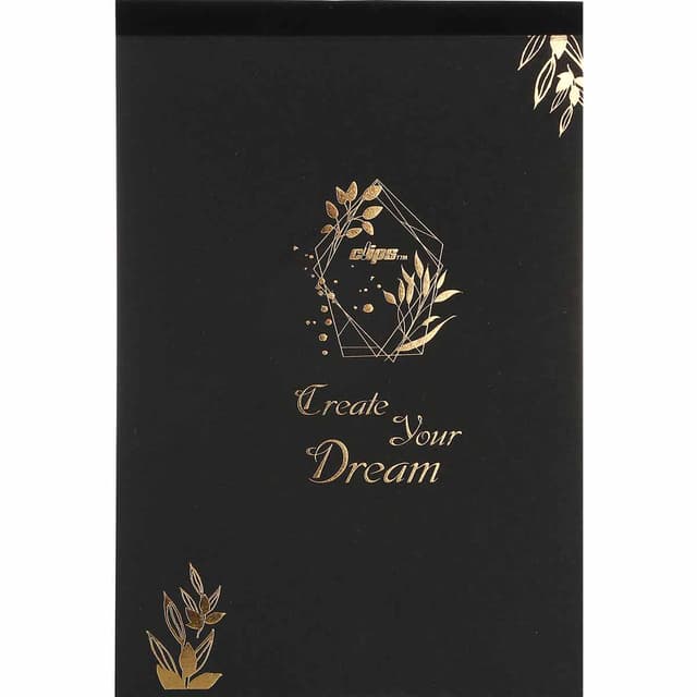 دفتر طراحی 30 برگ کلیپس طرح Golden Leaves سایز A5 product image