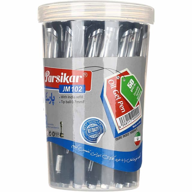 خودکار ژله ای 0.7 میلی متری پارسیکار مدل JM102 بسته 50 عددی product image
