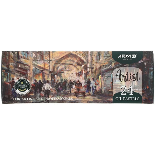 پاستل روغنی 24 رنگ آریا طرح بازار کد 2602 product image