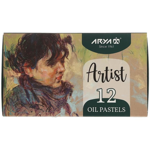 پاستل روغنی 12 رنگ آریا طرح پرتره کد 2601 product image