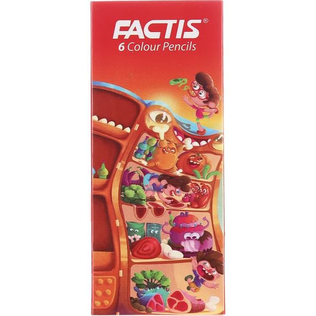 مداد رنگی 6 رنگ فکتیس مدل Mini طرح Fridge Adventure کد 1779 جعبه مقوایی product image