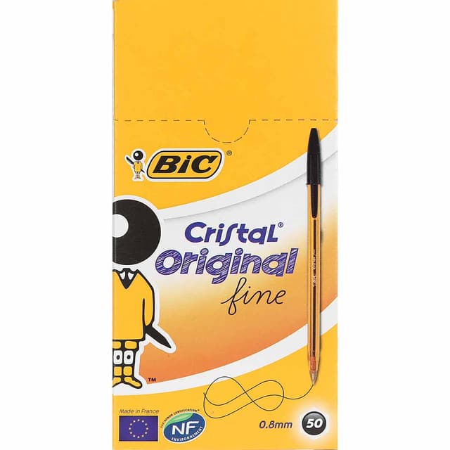 خودکار 0.8 میلی متری بیک مدل Cristal بسته 50 عددی product image