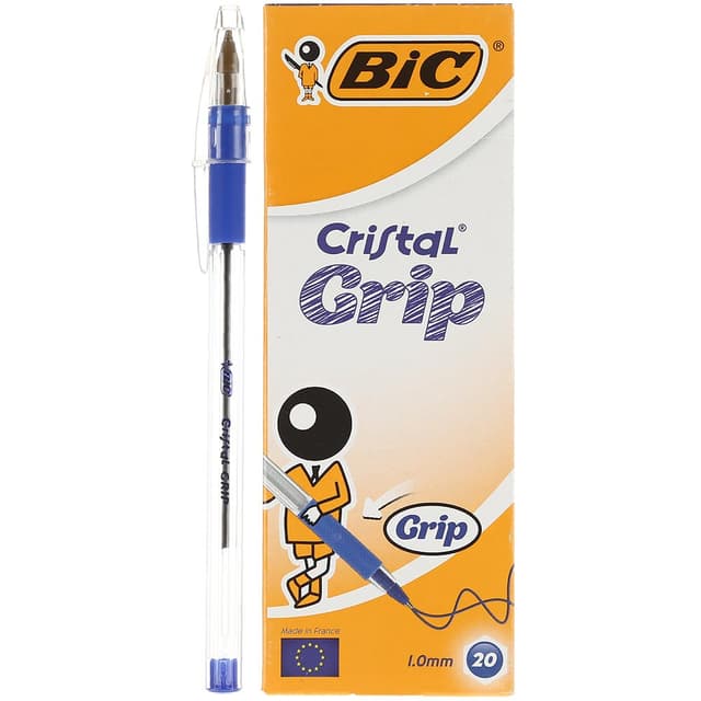 خودکار 1 میلی متری بیک مدل Cristal Grip بسته 20 عددی product image
